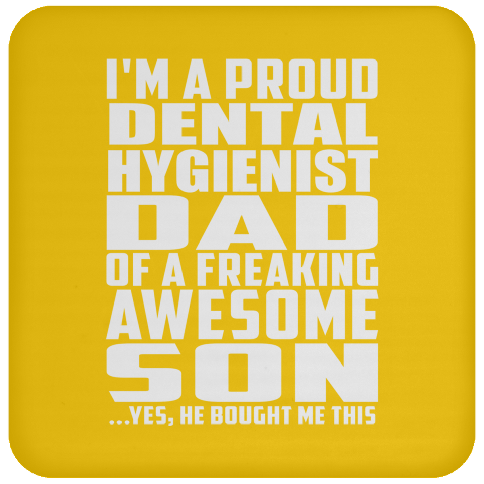 Proud Dental Hygienist Dad Of Awesome Son - Drink Coaster
