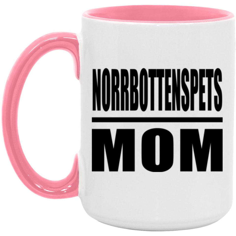 Norrbottenspets Mom - 15oz Accent Mug Pink