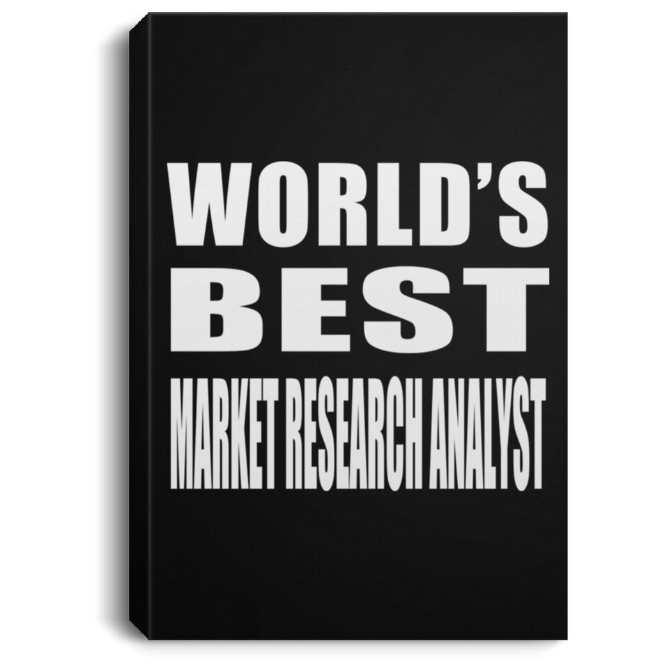 World's Best Market Research Analyst - Canvas Portrait
