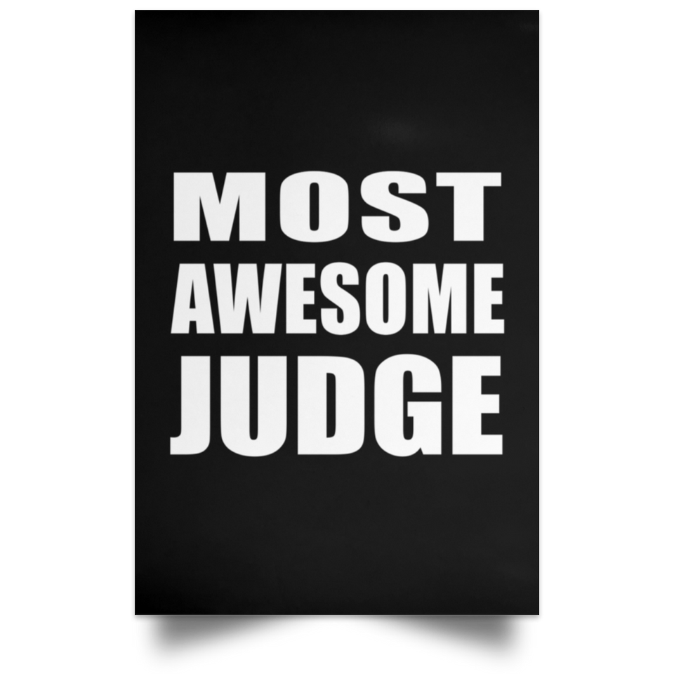 Most Awesome Judge - Poster Portrait