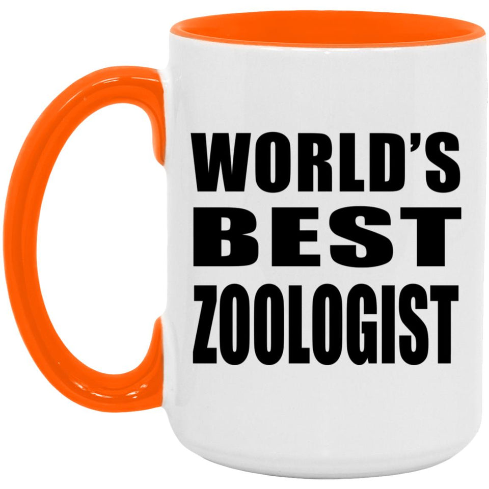 World's Best Zoologist - 15oz Accent Mug Orange