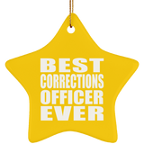 Best Corrections Officer Ever - Star Ornament