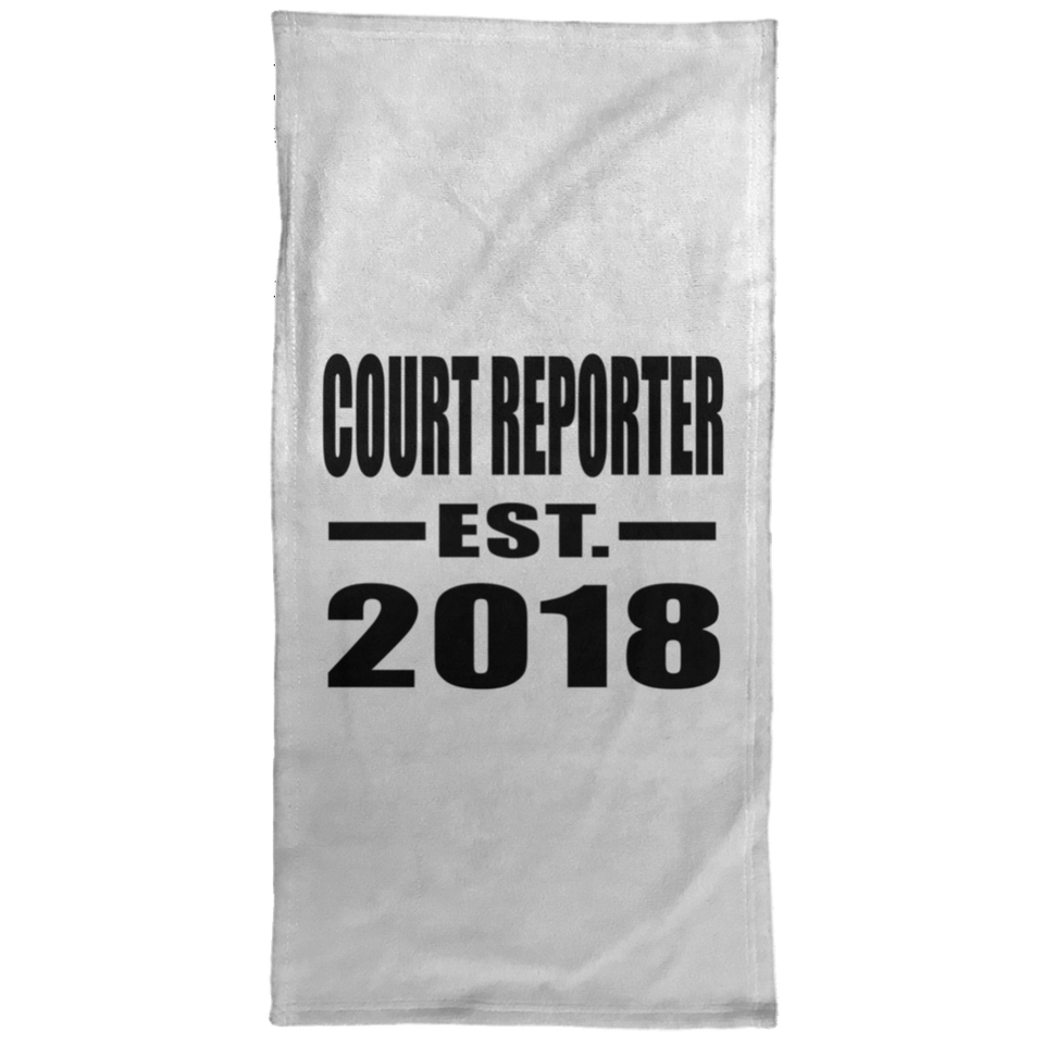 Court Reporter Established EST. 2018 - Hand Towel