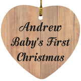 Andrew Baby's First Christmas - Heart Ornament C