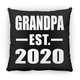 Grandpa Established EST. 2020 - Throw Pillow Black