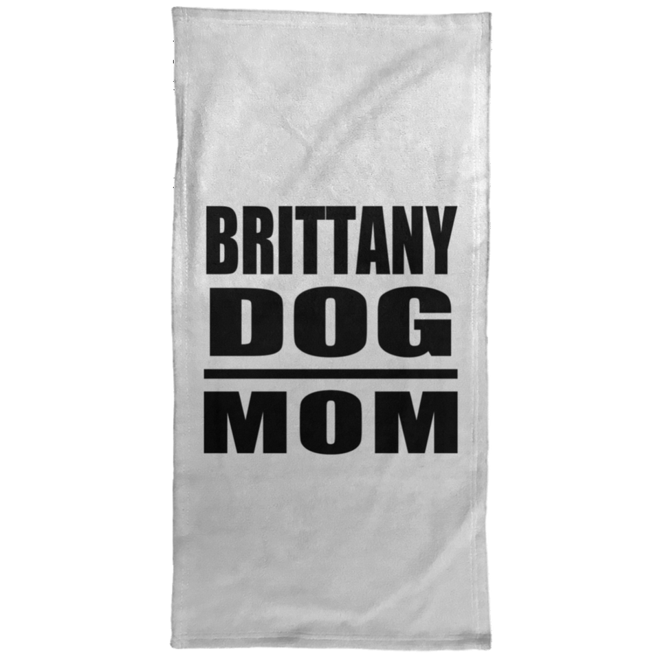 Brittany Dog Mom - Hand Towel