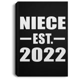 Niece Established EST. 2022 - Canvas Portrait