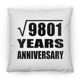 99th Anniversary Square Root of 9801 Years Anniversary - Throw Pillow