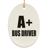 A+ Bus Driver - Oval Ornament