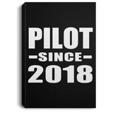 Pilot Since 2018 - Canvas Portrait