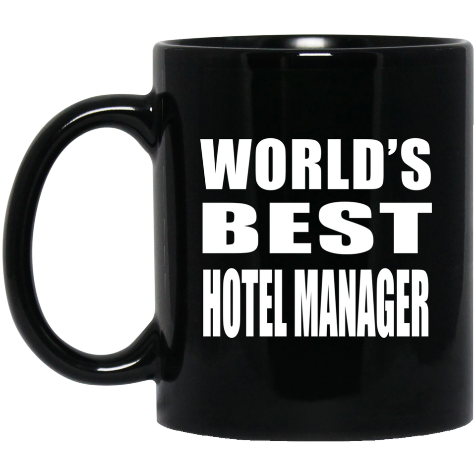 World's Best Hotel Manager - 11 Oz Coffee Mug Black