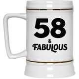 58th Birthday 58 & Fabulous - Beer Stein