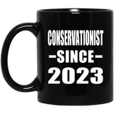 Conservationist Since 2023 - 11oz Coffee Mug Black