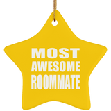 Most Awesome Roommate - Star Ornament