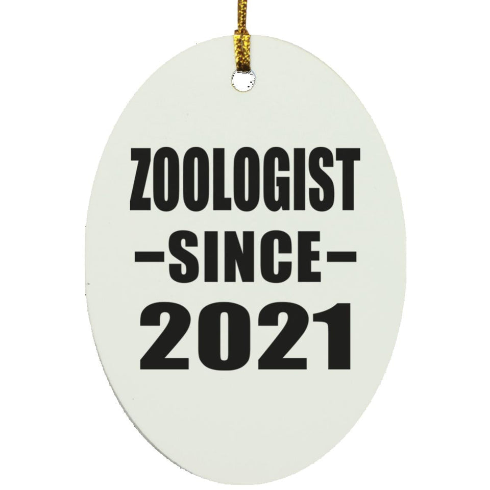 Zoologist Since 2021 - Oval Ornament