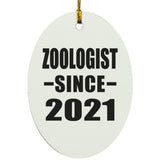 Zoologist Since 2021 - Oval Ornament