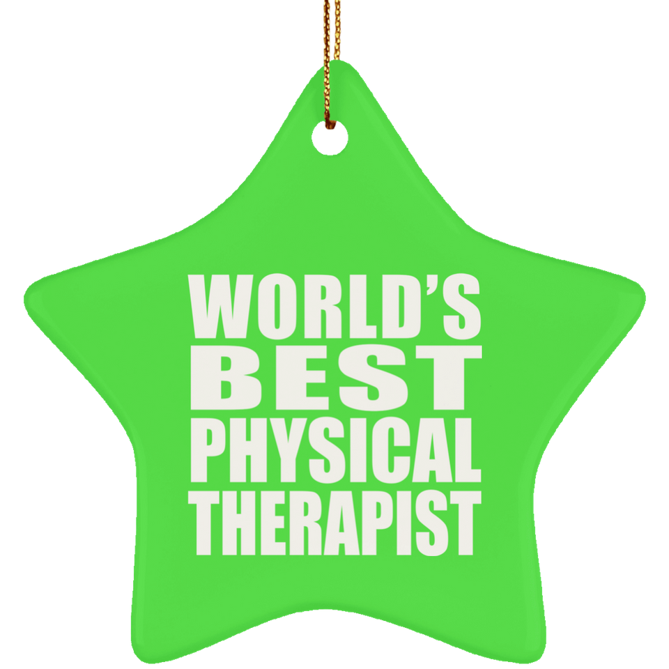 World's Best Physical Therapist - Star Ornament