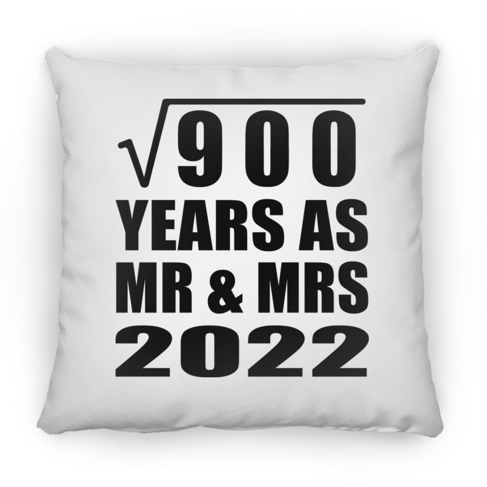 30th Anniversary Square Root of 900 Years As Mr & Mrs 2022 - Throw Pillow