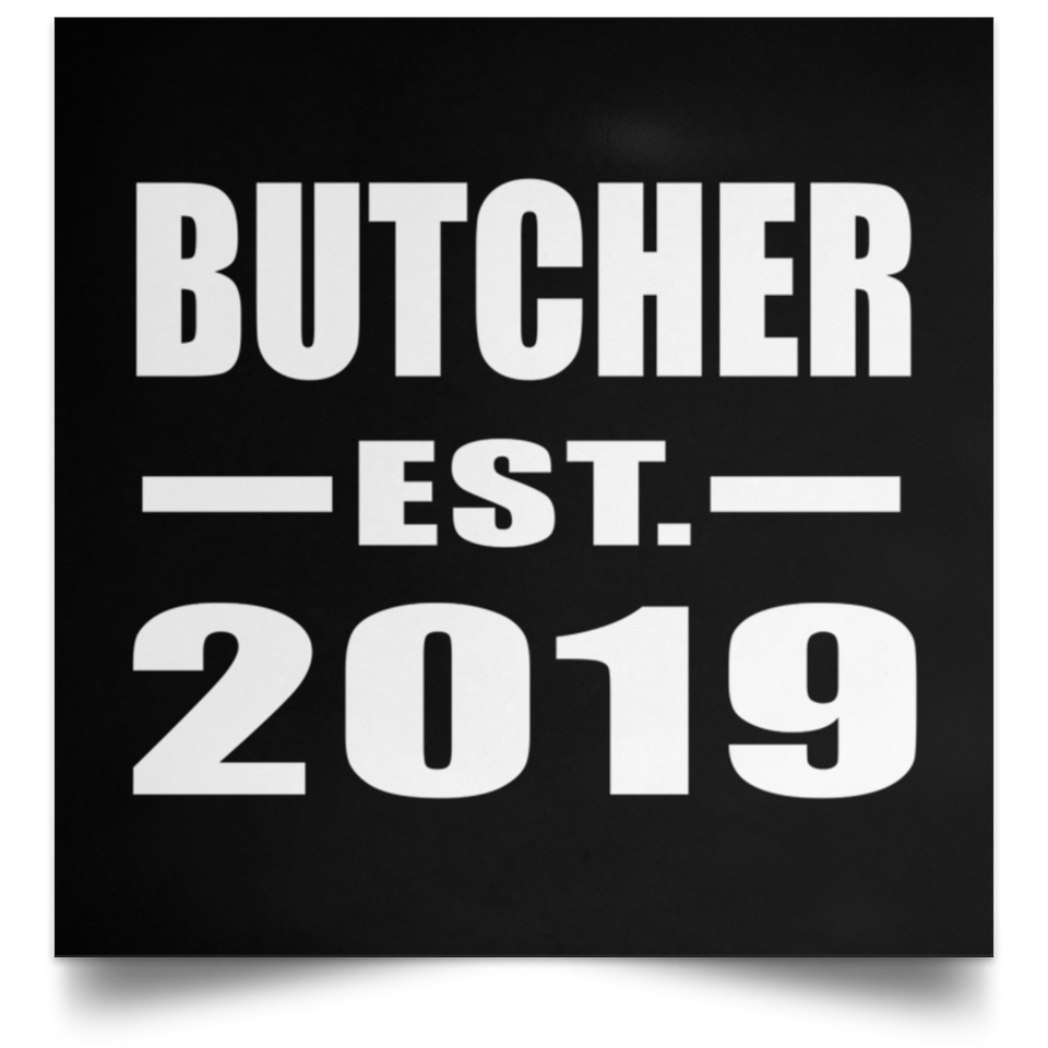 Butcher Established EST. 2019 - Poster Square
