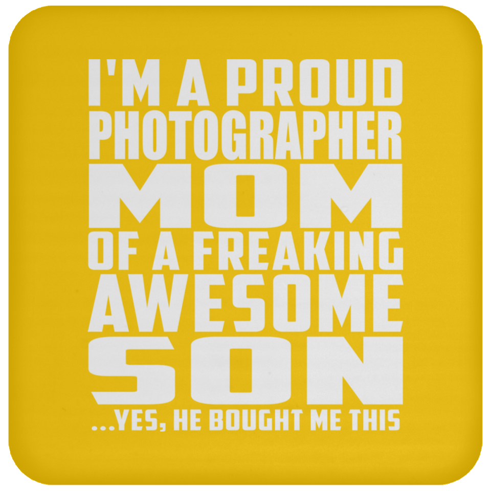 Proud Photographer Mom Of Awesome Son - Drink Coaster