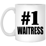 Number One #1 Waitress - 11 Oz Coffee Mug