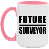Future Surveyor - 15oz Accent Mug Pink