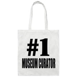 Number One #1 Museum Curator - Tote Bag White