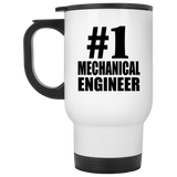 Number One #1 Mechanical Engineer - White Travel Mug