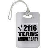 46th Anniversary Square Root of 2116 Years Anniversary - Luggage Bag Tag