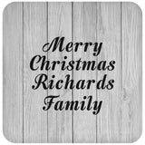 Merry Christmas Richards Family - Drink Coaster F
