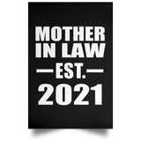 Mother In Law Established EST. 2021 - Poster Portrait