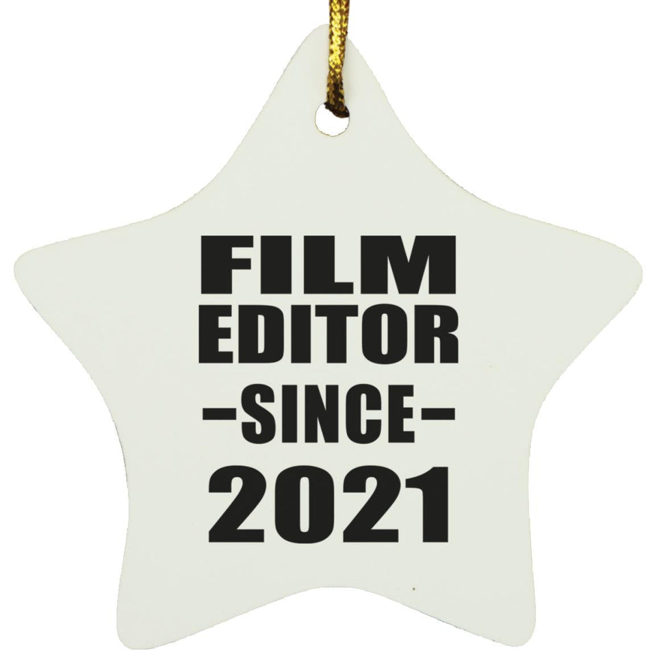 Film Editor Since 2021 - Star Ornament