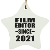 Film Editor Since 2021 - Star Ornament