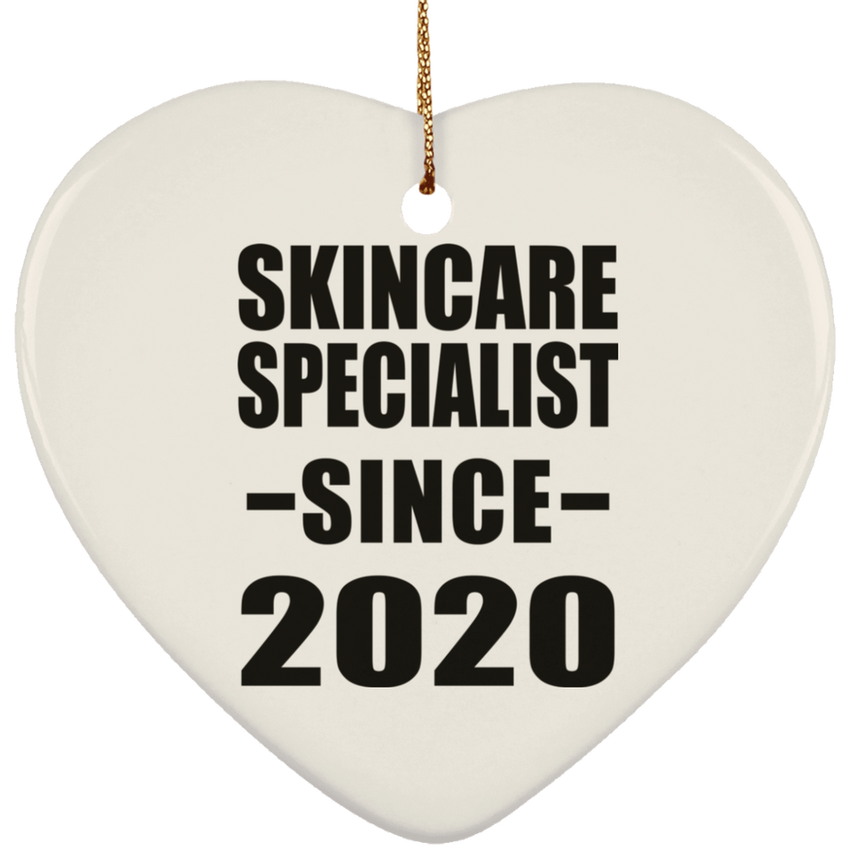 Skincare Specialist Since 2020 - Heart Ornament