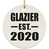 Glazier Established EST. 2020 - Circle Ornament