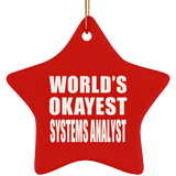 World's Okayest Systems Analyst - Star Ornament