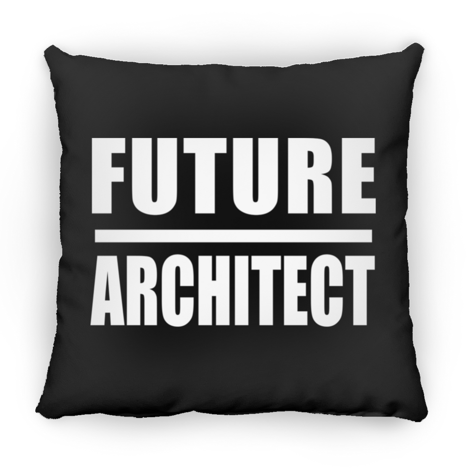 Future Architect - Throw Pillow Black