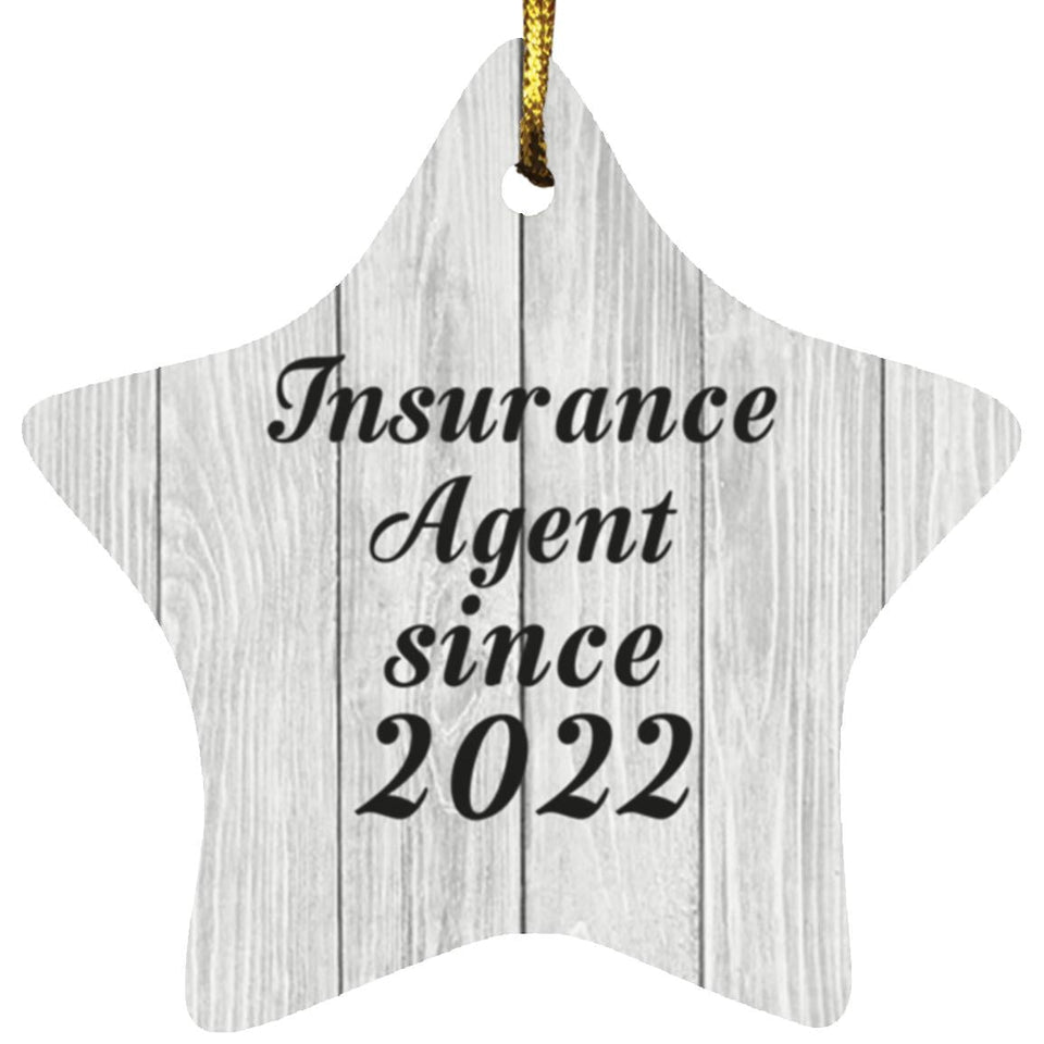 Insurance Agent Since 2022 - Star Ornament F