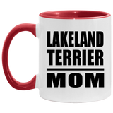 Lakeland Terrier Mom - 11oz Accent Mug Red