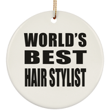 World's Best Hair Stylist - Circle Ornament