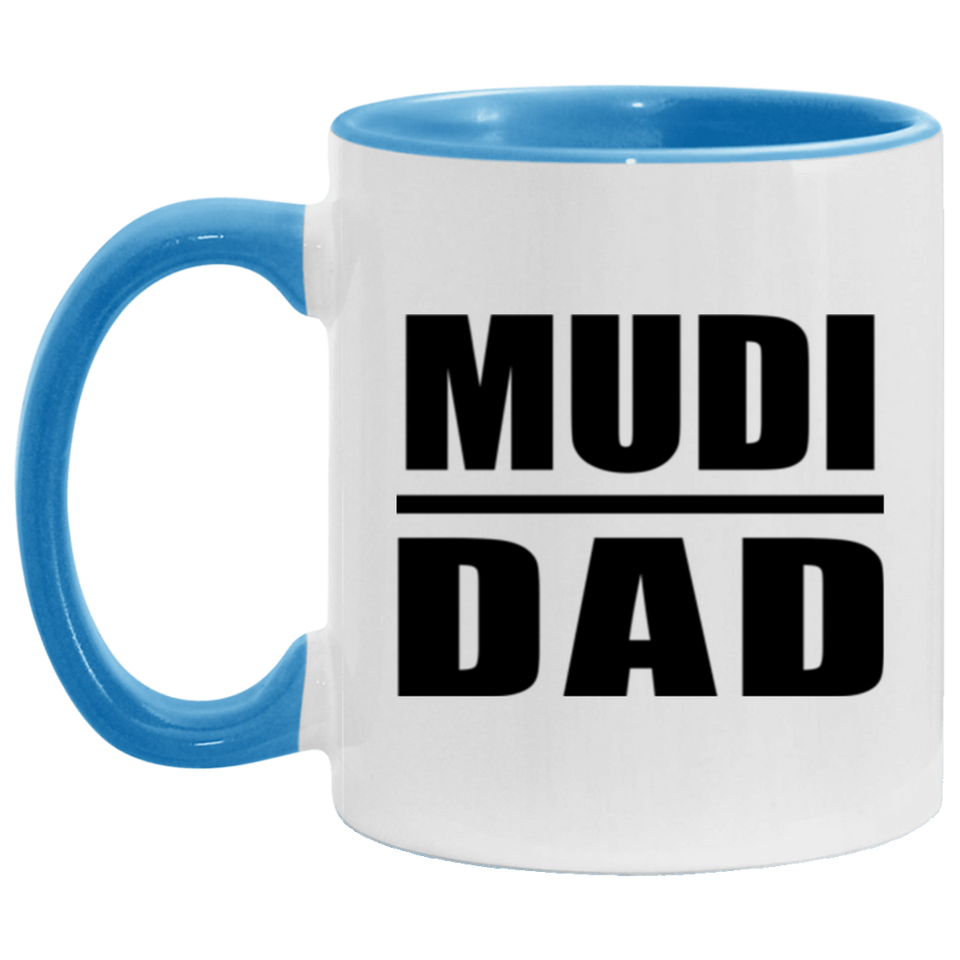Mudi Dad - 11oz Accent Mug Blue