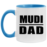 Mudi Dad - 11oz Accent Mug Blue