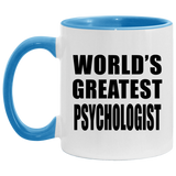 World's Greatest Psychologist - 11oz Accent Mug Blue