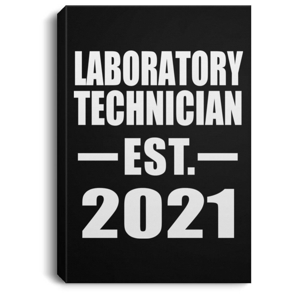 Laboratory Technician Established EST. 2021 - Canvas Portrait