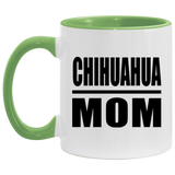 Chihuahua Mom - 11oz Accent Mug Green