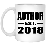 Author Established EST. 2018 - 11 Oz Coffee Mug