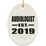 Audiologist Established EST. 2019 - Oval Ornament