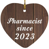 Pharmacist Since 2023 - Heart Ornament D