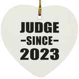 Judge Since 2023 - Heart Ornament