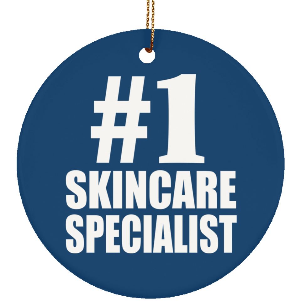 Number One #1 Skincare Specialist - Circle Ornament